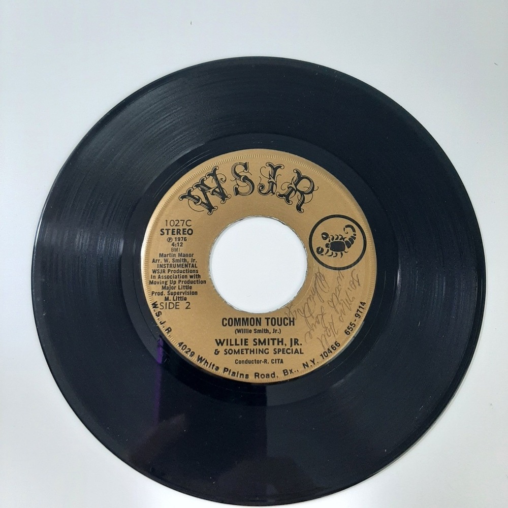 Willie Smith Jr & Something Special Common Touch 45 RPM Soul Funk '76 Signed